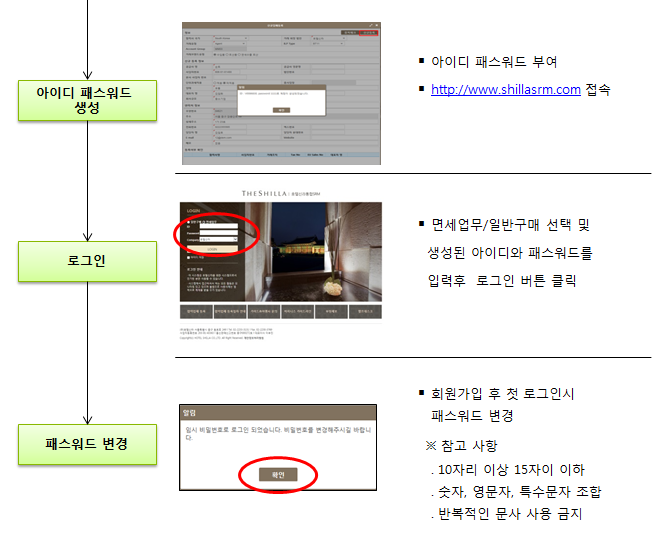 SRM 시스템 등록절차